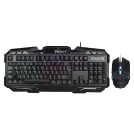 کیبورد و ماوس گیمینگ وریتی مدل V-KB6126GCW، سوییچ ممبران، Full-Size، نورپردازی LED RGB