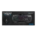 کیبورد و ماوس گیمینگ وریتی مدل V-KB6126GCW، سوییچ ممبران، Full-Size، نورپردازی LED RGB - تصویر 3